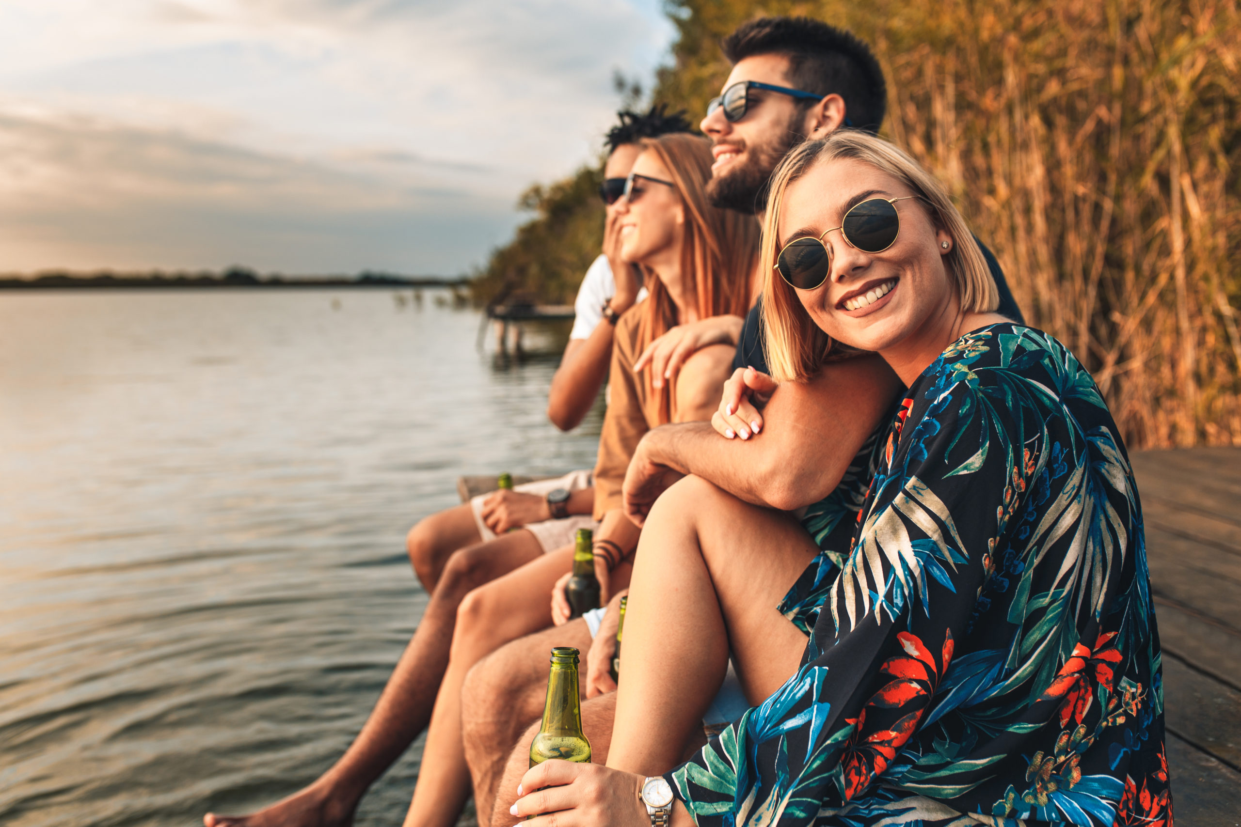Un apéritif sur le pont des toues cabanées
