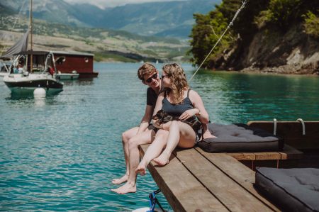 toues cabanées lac de serreponcon